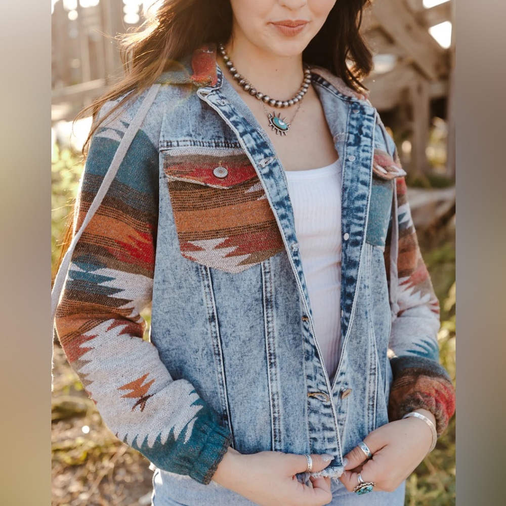 Hooded Jean jacket